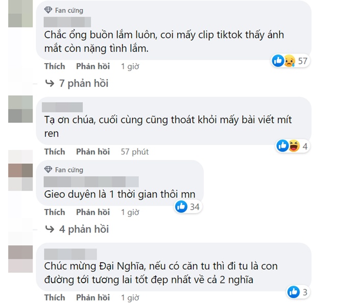 Nhiều người nhắc đến chuyện tình cảm của MC Đại Nghĩa, cho rằng nam nghệ sĩ xuống tóc vì buồn chuyện chia tay.