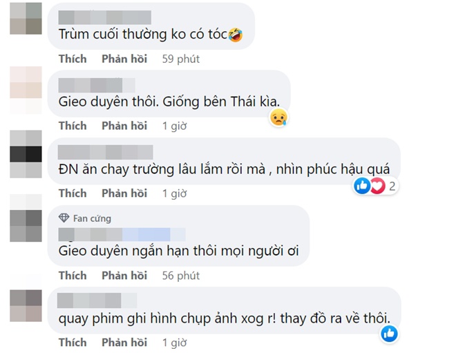 Có bình luận cho rằng Đại Nghĩa chỉ đang diễn để câu tương tác.