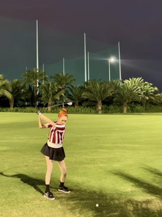 Hiền Hồ trở lại với bộ môn thể thao yêu thích dù từng vướng phải thị phi.