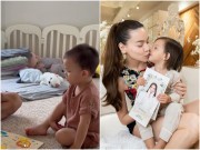 Làm mẹ - Leon chăm học tiếng Thụy Điển, Lisa giỏi tiếng Việt, Hồ Ngọc Hà Kim Lý được khen nuôi dạy con khéo