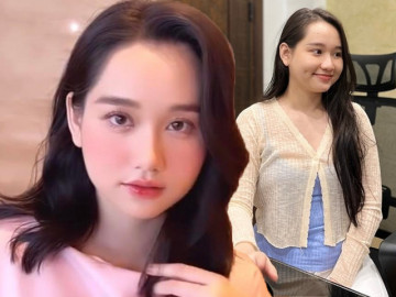 Trúc Anh (Mắt Biếc) giảm cân thần tốc, khoe tuyệt phẩm long lanh át cả Á hậu nổi tiếng