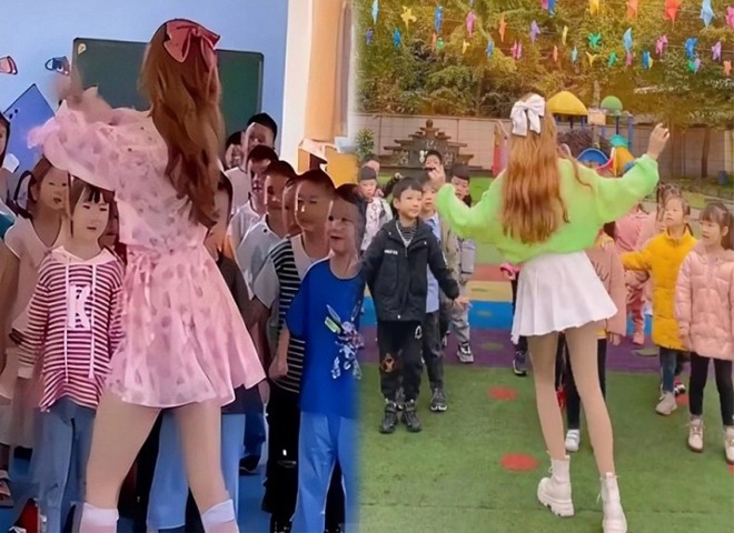 Ngày càng nhiều cô giáo mặc váy ngắn cũn cỡn, quần bó chẽn lên bục giảng, phụ huynh bức xúc - 9