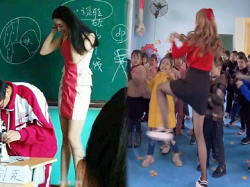 Ngày càng nhiều cô giáo mặc váy ngắn cũn cỡn, quần bó chẽn lên bục giảng, phụ huynh bức xúc