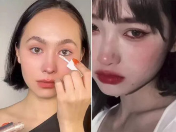 Kiểu trang điểm "cô gái u buồn” bị lên án