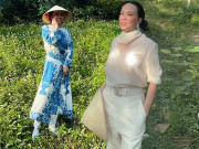 Thời trang - Nữ đại gia quê Thanh Hoá đi rừng đội nón lá nhưng ăn mặc "đắt xắt ra miếng", bộ nào cũng sang