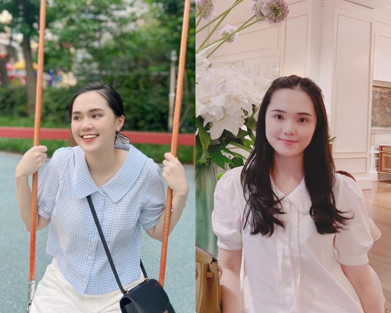 Cô cũng mê mệt những chiếc áo có thiết kế hơi hướng vintage với cổ tròn, tay bồng.
