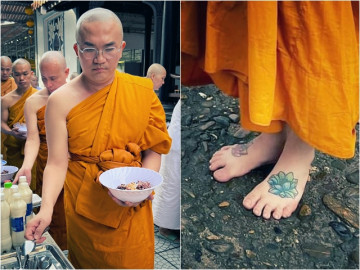 MC giàu nhất Việt Nam lộ diện trên sóng truyền hình thế nào sau 10 ngày cạo đầu thành ông sư xăm mình?