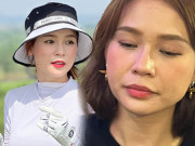 Làm đẹp - Từng bị hoa hậu tung ảnh dìm, hotgirl tài sản 50 tỷ giờ đi golf khư khư miếng dán trên mặt