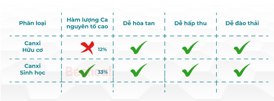 Canxi sinh học cung cấp lượng lớn canxi cho trẻ