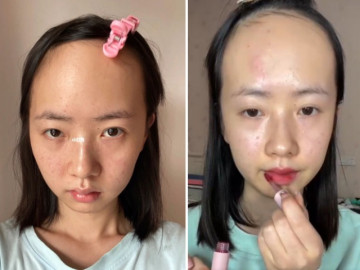 Cô gái mặt đầy mụn, trán sân bay học đòi makeup, tưởng quê mùa ai ngờ thành mỹ nhân!