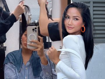 Sức mạnh của gội sấy: HHen Niê không nhận ra mình, fans quên luôn nàng Hậu tóc tém