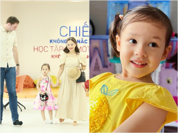 Ái nữ nhà Lan Phương e thẹn vẫn xinh như công chúa bên mẹ, bố Tây cao ngất ngưởng cũng chiếm sóng