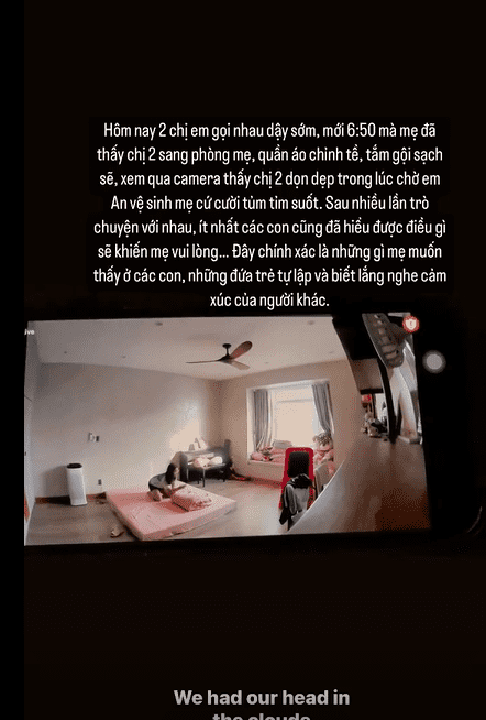 Đang đi làm, Phạm Quỳnh Anh lén kiểm tra camera ở nhà phát hiện hành động đáng khen của con gái - 2