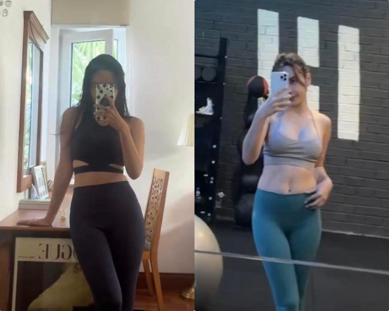 Trước đây, quý cô từng khoe body là thành quả detox 5 ngày có được. Vòng nào ra vòng nấy của cô ngắm mê ly. Body hiện tại dù vòng eo có chút phúng phính nhưng lại rõ sọc bụng hơn.