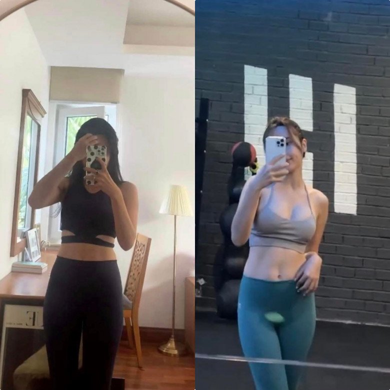 Tuy nhiên, so với thời gian cách đây không lâu, body của quý cô chút khác biệt. Cũng có thể do trang phục bà mẹ 2 con diện khác nhau nên cho hiệu ứng cô có vẻ đầy đặn hơn.