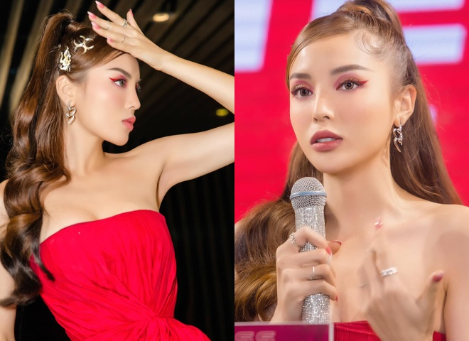 Theo các chuyên gia trang điểm, nhược điểm ở phần xương hàm sẽ rất dễ bị bóc trần nếu đánh khối quá đậm. Vì vậy, trong những layout makeup của mình, Kỳ Duyên thường hạn chế đánh khối vào 2 bên xương hàm của mình nhất có thể.