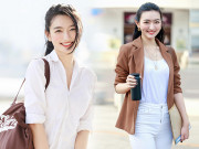 Thời trang - Cháu nội nhà bác học Lương Định Của bỏ thi hoa hậu làm cô giáo, chỉ diện áo trắng, quần jeans vẫn đẹp mê