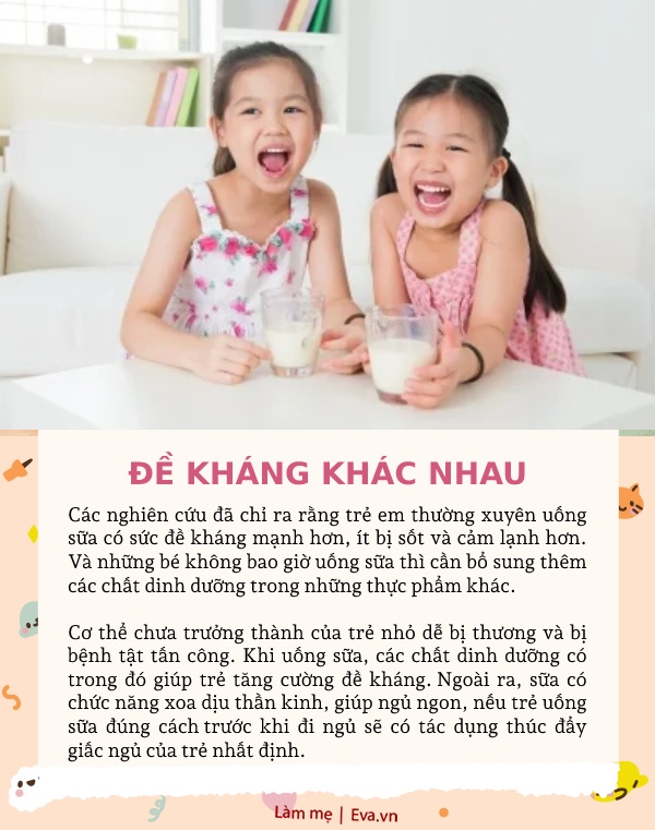 6 khác biệt giữa trẻ uống sữa từ nhỏ và trẻ không bao giờ uống sữa - 5