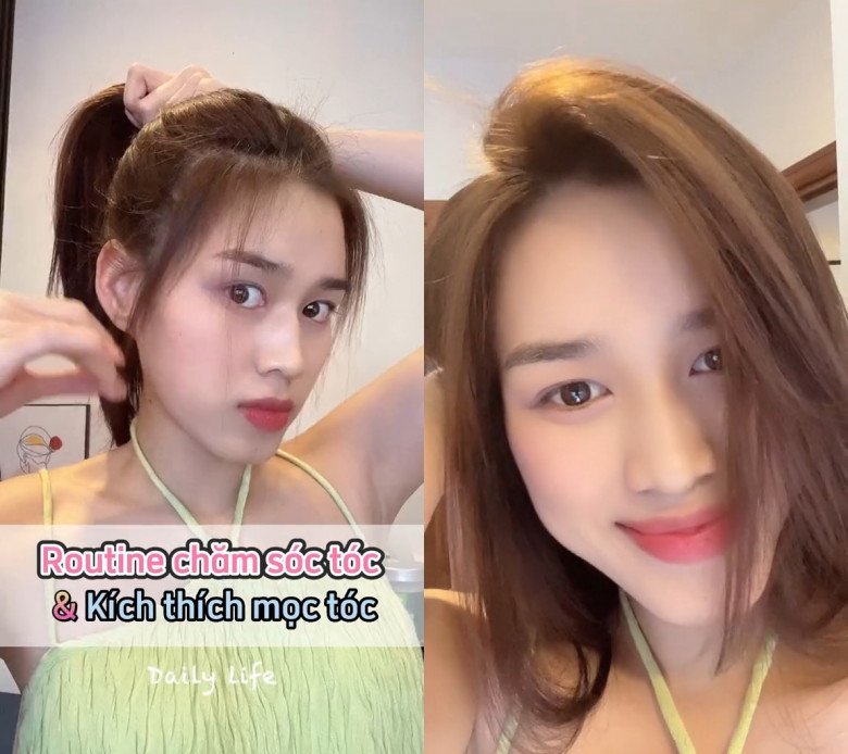 Cứ tưởng bí kíp chăm sóc tóc của Top 13 Miss World 2021 sẽ là những chuối ngày ủ dưỡng ở salon tóc đắt đỏ với giá mỗi lần làm là hàng triệu đồng nhưng không hề. Cô chăm chỉ ủ dưỡng và tự gội ở nhà với chi phí chỉ từ 10K/lần.