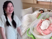 Bà bầu - Hot mom Thanh Trần sinh con thứ 3, đẻ xong khỏe như trâu, “bịt cửa” quyết không để vỡ kế hoạch