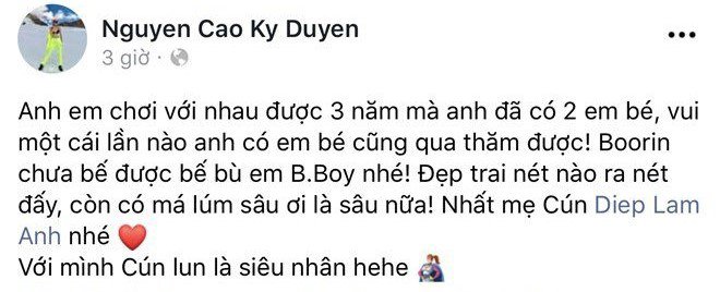 Nhóc tỳ sao Việt chào đời được Hoa hậu Kỳ Duyên bế trên tay, khen đẹp nức nở giờ 3 tuổi cực phẩm - 3