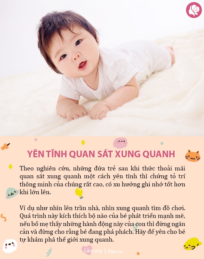 Trẻ sơ sinh sau khi ngủ dậy có hành động này là dấu hiệu con rất thông minh - 6