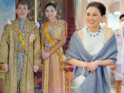Thời trang - Thường mặc kín bưng, Hoàng hậu Thái Lan nay diện đồ khoe xương quai xanh, lấn át "vợ bé" của chồng