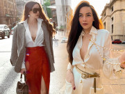 Thời trang - Hồ Ngọc Hà chuộng mốt diện khoe áo lót giữa phố, không phô phang mà tinh tế đáng nể