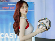 Làm đẹp - Hot girl 2K cao 1m75, da trắng như tuyết đồng hành Nóng cùng World Cup 2022