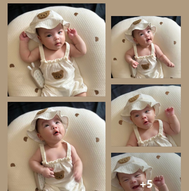 Con gái út của Phạm Quỳnh Anh vừa tròn 4 tháng tuổi.
