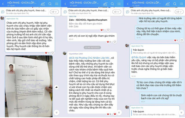 Theo anh Quỳnh, khi các con đang cấp tập đi cấp cứu thì nhà trường phải phối hợp với phụ huynh tập trung lo sức khỏe cho các con. Ảnh: NVCC