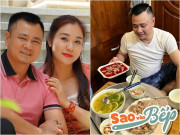 Bếp Eva - Vợ NSND Tự Long khoe ảnh chồng với mâm nhậu đêm World Cup, bị hỏi: "Người nổi tiếng vẫn ăn tiết canh à?"