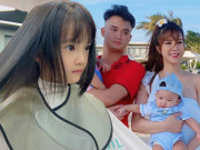 Làm đẹp - Con gái Diệp Lâm Anh gương mặt giống bố nhưng có mái tóc đen, dày chuẩn gen mẹ