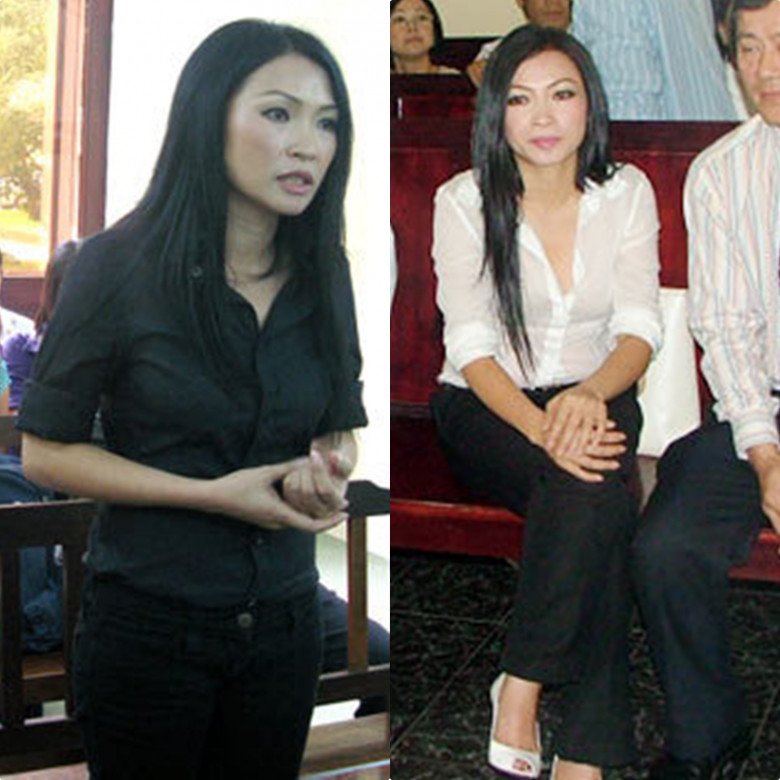 Chị Chanh Phương Thanh năm xưa dù bị xử thua trước vụ kiện với một blogger nhưng đã tạo được dấu ấn thần thái khi ra tòa. Quý cô nổi bật với đôi mắt kẻ eyeliner quen thuộc và áo sơ mi sơ vin gọn gàng.