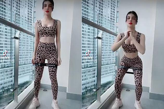 Cô độ vòng 3 trái đào bằng các bài tập cô lập cho vòng 3. Trợ thủ đắc lực của người đẹp là mini band.