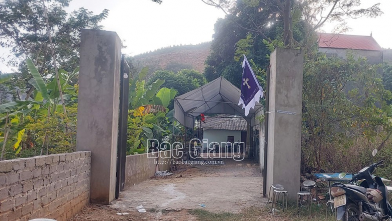 Người thân tổ chức lễ tang cho nạn nhân. Ảnh: Báo Bắc Giang