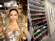 Giải trí - H'Hen Niê dùng mãi đôi dép cũ tới "nát bấy", nhìn tủ giày không ai nghĩ là của Hoa hậu
