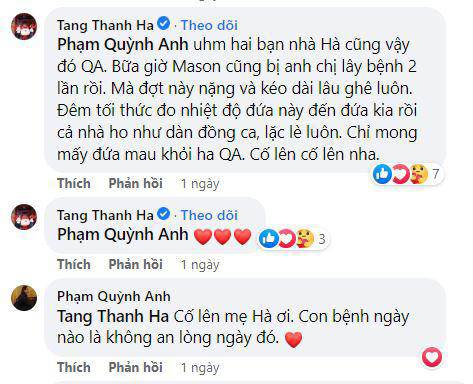 Phạm Quỳnh Anh, Thân Thúy Hà than thở chuyện con ốm mãi không khỏi, Tăng Thanh Hà đồng cảm - 7