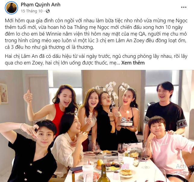 Phạm Quỳnh Anh, Thân Thúy Hà than thở chuyện con ốm mãi không khỏi, Tăng Thanh Hà đồng cảm - 4