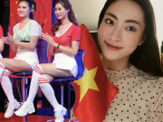 Thời trang - Giảng viên Lương Thuỳ Linh "thế chân" dàn hotgirl bình luận World Cup, không mặc khoe đùi vẫn được lòng dân