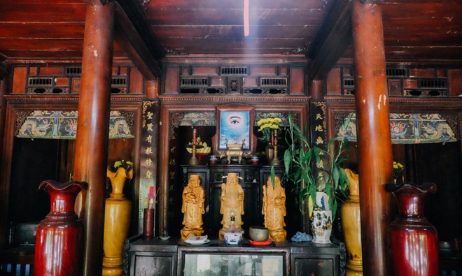 Ngôi nhà cổ Tích Thiện Đường được thiết kế theo lối kiến trúc ba gian, hai chái, lợp ngói âm dương. (Ảnh Báo Đà Nẵng)