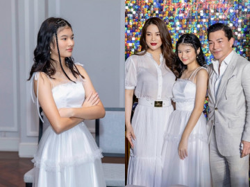 Con gái Trương Ngọc Ánh cao như nữ thần, kiều diễm đứng giữa bố mẹ, diễn viên Anh Dũng không có mặt