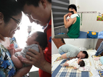 7 năm hiếm muộn, ngày con chào đời, mẹ không kìm được nước mắt