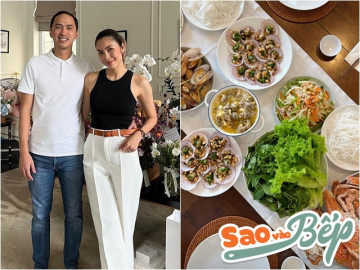 Con trai gia tộc nghìn tỷ ngọt ngào cảm ơn Tăng Thanh Hà khi được chiêu đãi toàn hải sản thơm ngon