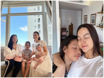 Sao Việt 24h: Con gái lớn của Phạm Quỳnh Anh và Quang Huy trổ mã cao to, cưng chiều em gái chung nửa dòng máu