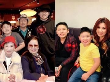 Trizzie Phương Trinh khẳng định không ly hôn gia đình chồng cũ, Bằng Kiều nhỏ bé khi đứng cạnh con trai thứ 2
