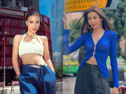 Thời trang - Hậu ly hôn, mẹ bỉm Hoàng Oanh không ngại "đụng độ" Hoa hậu, mặc áo mỏng tang như không cài cúc