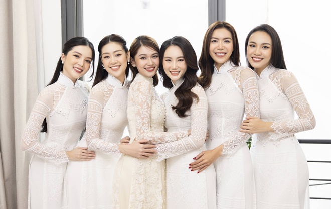 Dàn bê tráp toàn Hoa hậu, Á hậu khiến cư dân mạng được phen trầm trồ, dành nhiều lời khen ngợi.
