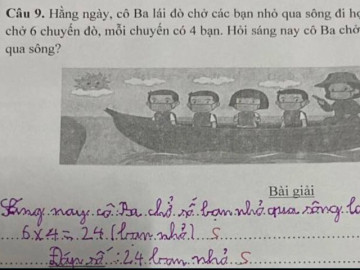 Bài toán tiểu học 6 x 4  24 tưởng đúng nhưng cô giáo lại gạch sai, phụ huynh tranh cãi trên MXH