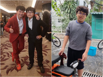 Diện mạo mới khác lạ của Bi Béo - con trai Xuân Bắc: Tóc xoăn như trai Hàn Quốc, nhăn nhó phản ứng với mẹ ruột
